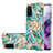 Silicone Candy Rubber Gel Fashionable Pattern Soft Case Cover with Finger Ring Stand Y02B for Samsung Galaxy S20 Green