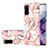 Silicone Candy Rubber Gel Fashionable Pattern Soft Case Cover with Finger Ring Stand Y02B for Samsung Galaxy S20 Pink