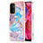 Silicone Candy Rubber Gel Fashionable Pattern Soft Case Cover with Finger Ring Stand Y03B for OnePlus Nord N200 5G