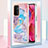 Silicone Candy Rubber Gel Fashionable Pattern Soft Case Cover with Finger Ring Stand Y03B for OnePlus Nord N200 5G