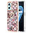 Silicone Candy Rubber Gel Fashionable Pattern Soft Case Cover with Finger Ring Stand Y03B for Realme 9i 4G