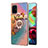 Silicone Candy Rubber Gel Fashionable Pattern Soft Case Cover with Finger Ring Stand Y03B for Samsung Galaxy A71 5G