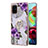 Silicone Candy Rubber Gel Fashionable Pattern Soft Case Cover with Finger Ring Stand Y03B for Samsung Galaxy A71 5G