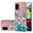 Silicone Candy Rubber Gel Fashionable Pattern Soft Case Cover with Finger Ring Stand Y03B for Samsung Galaxy A71 5G Colorful