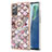 Silicone Candy Rubber Gel Fashionable Pattern Soft Case Cover with Finger Ring Stand Y03B for Samsung Galaxy Note 20 5G