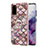 Silicone Candy Rubber Gel Fashionable Pattern Soft Case Cover with Finger Ring Stand Y03B for Samsung Galaxy S20