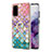 Silicone Candy Rubber Gel Fashionable Pattern Soft Case Cover with Finger Ring Stand Y03B for Samsung Galaxy S20