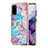 Silicone Candy Rubber Gel Fashionable Pattern Soft Case Cover with Finger Ring Stand Y03B for Samsung Galaxy S20