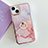 Silicone Candy Rubber Gel Fashionable Pattern Soft Case Cover with Finger Ring Stand Y05B for Apple iPhone 13