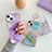 Silicone Candy Rubber Gel Fashionable Pattern Soft Case Cover with Finger Ring Stand Y05B for Apple iPhone 13