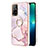 Silicone Candy Rubber Gel Fashionable Pattern Soft Case Cover with Finger Ring Stand Y05B for Oppo Reno5 Z 5G