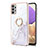 Silicone Candy Rubber Gel Fashionable Pattern Soft Case Cover with Finger Ring Stand Y05B for Samsung Galaxy A33 5G