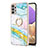 Silicone Candy Rubber Gel Fashionable Pattern Soft Case Cover with Finger Ring Stand Y05B for Samsung Galaxy A33 5G