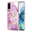 Silicone Candy Rubber Gel Fashionable Pattern Soft Case Cover with Finger Ring Stand Y05B for Samsung Galaxy S20