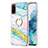 Silicone Candy Rubber Gel Fashionable Pattern Soft Case Cover with Finger Ring Stand Y05B for Samsung Galaxy S20
