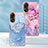 Silicone Candy Rubber Gel Fashionable Pattern Soft Case Cover with Finger Ring Stand YB1 for Oppo Reno8 T 4G