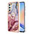Silicone Candy Rubber Gel Fashionable Pattern Soft Case Cover with Finger Ring Stand YB1 for Samsung Galaxy A25 5G Mixed