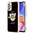 Silicone Candy Rubber Gel Fashionable Pattern Soft Case Cover with Finger Ring Stand YB2 for Samsung Galaxy A73 5G