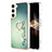 Silicone Candy Rubber Gel Fashionable Pattern Soft Case Cover with Finger Ring Stand YB2 for Samsung Galaxy S25 5G