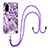 Silicone Candy Rubber Gel Fashionable Pattern Soft Case Cover with Lanyard Strap Y01B for Xiaomi Mi 11X Pro 5G