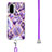 Silicone Candy Rubber Gel Fashionable Pattern Soft Case Cover with Lanyard Strap Y01B for Xiaomi Mi 11X Pro 5G