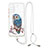 Silicone Candy Rubber Gel Fashionable Pattern Soft Case Cover with Lanyard Strap Y01X for Samsung Galaxy S20