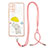 Silicone Candy Rubber Gel Fashionable Pattern Soft Case Cover with Lanyard Strap Y01X for Samsung Galaxy S20 Plus 5G