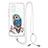 Silicone Candy Rubber Gel Fashionable Pattern Soft Case Cover with Lanyard Strap Y01X for Samsung Galaxy S20 Plus 5G