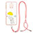 Silicone Candy Rubber Gel Fashionable Pattern Soft Case Cover with Lanyard Strap Y01X for Xiaomi Poco M2 Pro