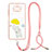 Silicone Candy Rubber Gel Fashionable Pattern Soft Case Cover with Lanyard Strap Y01X for Xiaomi Poco X3