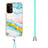 Silicone Candy Rubber Gel Fashionable Pattern Soft Case Cover with Lanyard Strap Y05B for OnePlus Nord N200 5G