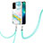 Silicone Candy Rubber Gel Fashionable Pattern Soft Case Cover with Lanyard Strap Y05B for OnePlus Nord N200 5G Colorful