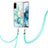 Silicone Candy Rubber Gel Fashionable Pattern Soft Case Cover with Lanyard Strap Y05B for Samsung Galaxy S20