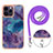 Silicone Candy Rubber Gel Fashionable Pattern Soft Case Cover with Lanyard Strap Y07B for Apple iPhone 13 Pro