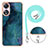 Silicone Candy Rubber Gel Fashionable Pattern Soft Case Cover with Lanyard Strap YB7 for Oppo A78 5G