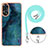 Silicone Candy Rubber Gel Fashionable Pattern Soft Case Cover with Lanyard Strap YB7 for Oppo Reno8 T 4G