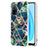 Silicone Candy Rubber Gel Fashionable Pattern Soft Case Cover Y01B for Oppo A53s 5G Midnight Green