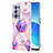 Silicone Candy Rubber Gel Fashionable Pattern Soft Case Cover Y01B for Oppo Reno6 Pro 5G Clove Purple