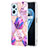 Silicone Candy Rubber Gel Fashionable Pattern Soft Case Cover Y01B for Realme 9i 4G Clove Purple