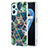 Silicone Candy Rubber Gel Fashionable Pattern Soft Case Cover Y01B for Realme 9i 4G Midnight Green