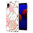 Silicone Candy Rubber Gel Fashionable Pattern Soft Case Cover Y01B for Samsung Galaxy A01 Core Pink