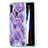 Silicone Candy Rubber Gel Fashionable Pattern Soft Case Cover Y01B for Samsung Galaxy A11 Purple