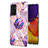 Silicone Candy Rubber Gel Fashionable Pattern Soft Case Cover Y01B for Samsung Galaxy M54 5G Clove Purple