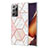 Silicone Candy Rubber Gel Fashionable Pattern Soft Case Cover Y01B for Samsung Galaxy Note 20 Ultra 5G Pink