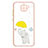 Silicone Candy Rubber Gel Fashionable Pattern Soft Case Cover Y01X for Xiaomi Redmi 10X 4G Yellow