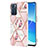 Silicone Candy Rubber Gel Fashionable Pattern Soft Case Cover Y02B for Oppo Reno6 5G Pink