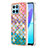 Silicone Candy Rubber Gel Fashionable Pattern Soft Case Cover Y03B for Huawei Honor X6S Colorful