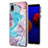 Silicone Candy Rubber Gel Fashionable Pattern Soft Case Cover Y03B for Samsung Galaxy A01 Core Blue