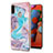 Silicone Candy Rubber Gel Fashionable Pattern Soft Case Cover Y03B for Samsung Galaxy A11 Blue
