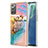 Silicone Candy Rubber Gel Fashionable Pattern Soft Case Cover Y03B for Samsung Galaxy Note 20 5G